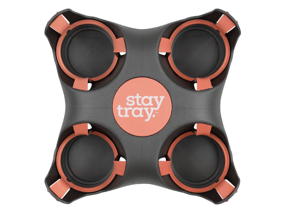 Stay Tray 4-cup reusable coffee tray made from recycled plastic