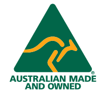 Australian Made logo on Grounded Goods’ About Us page, symbolizing our commitment to locally crafted, high-quality homewares tailored for sustainable corporate and cafe partnerships