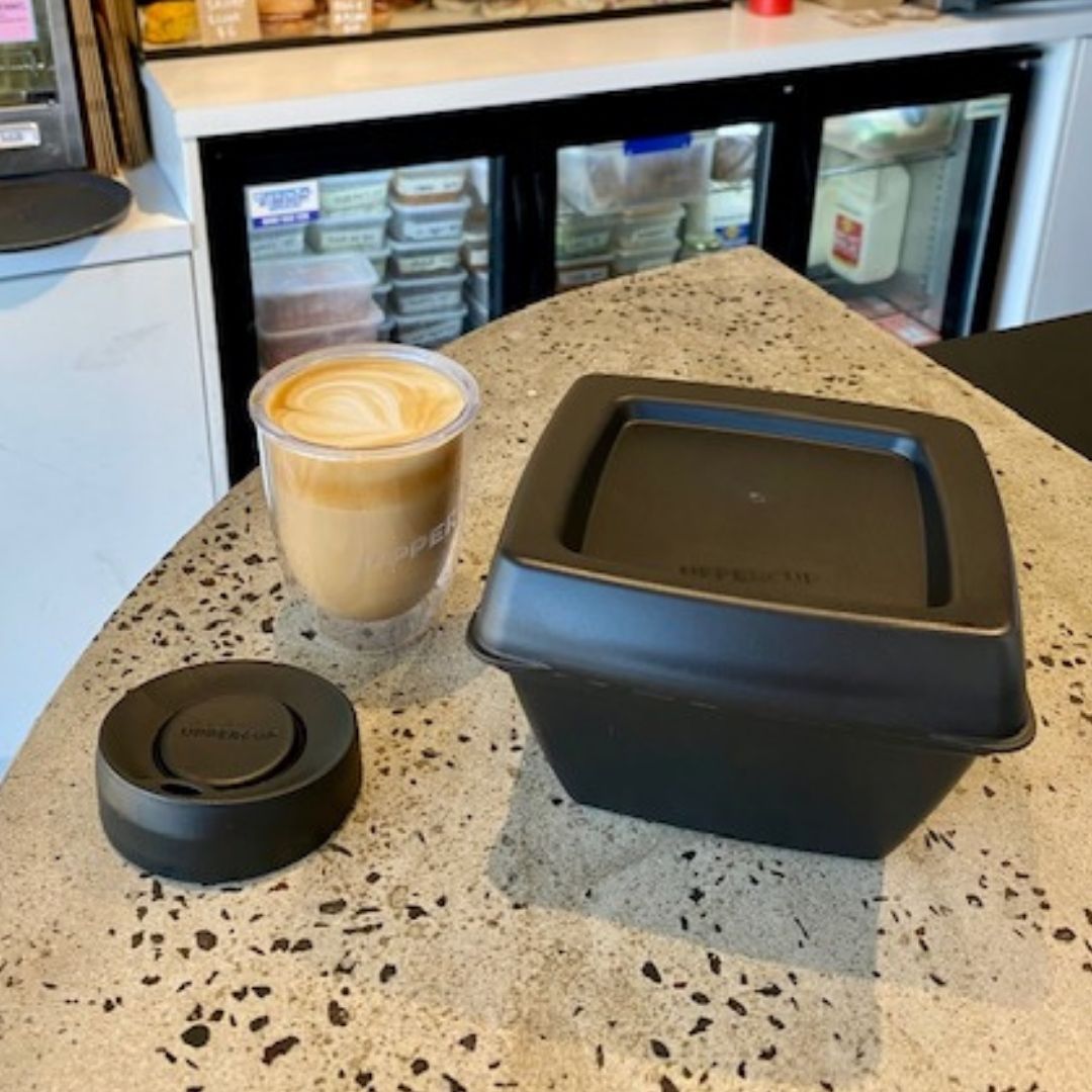 Reusable coffee cup and food container